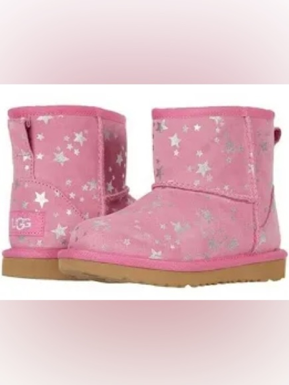 UGG Classic Pink Star Boots Size 9
